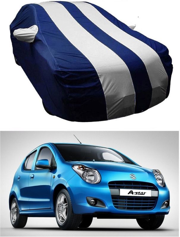 NEXTON Car Cover For Maruti Suzuki A-Star (With Mirror Pockets)  (Blue, White)