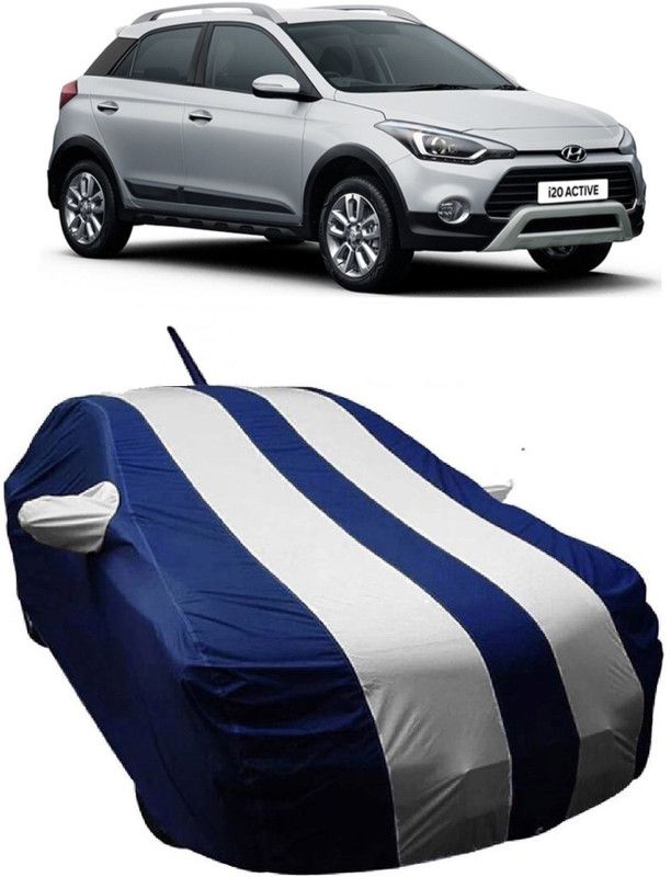 MoTRoX Car Cover For Hyundai i20 Active (With Mirror Pockets)  (White)