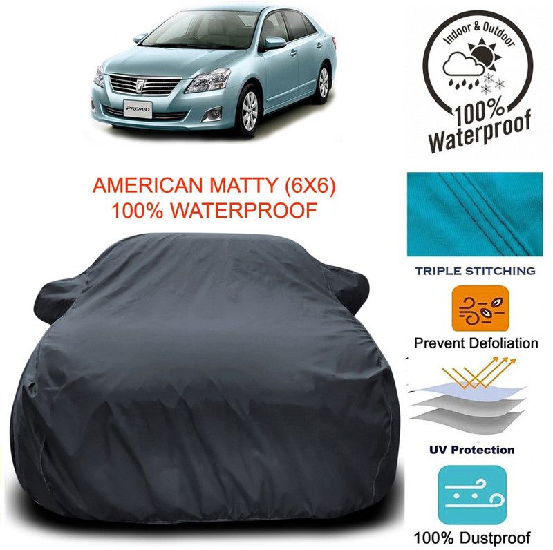 Dvis Car Cover For Toyota PREMIO (With Mirror Pockets)  (Grey)