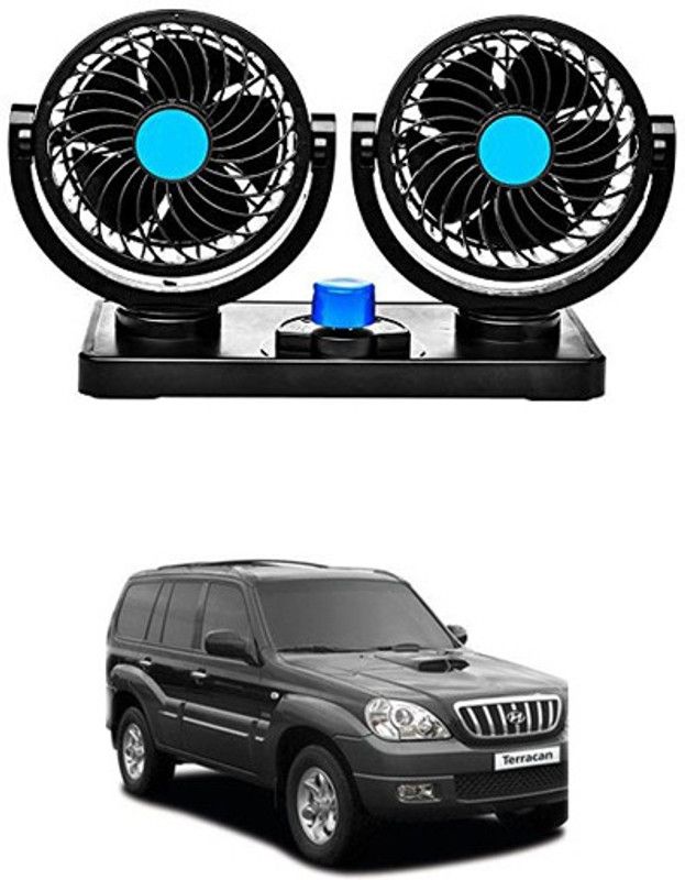 RKPSP 360 Degree Car Fan - 12V,Dual Head Fans,Car dashboard fan For Terracan Car Interior Fan  (12 V)
