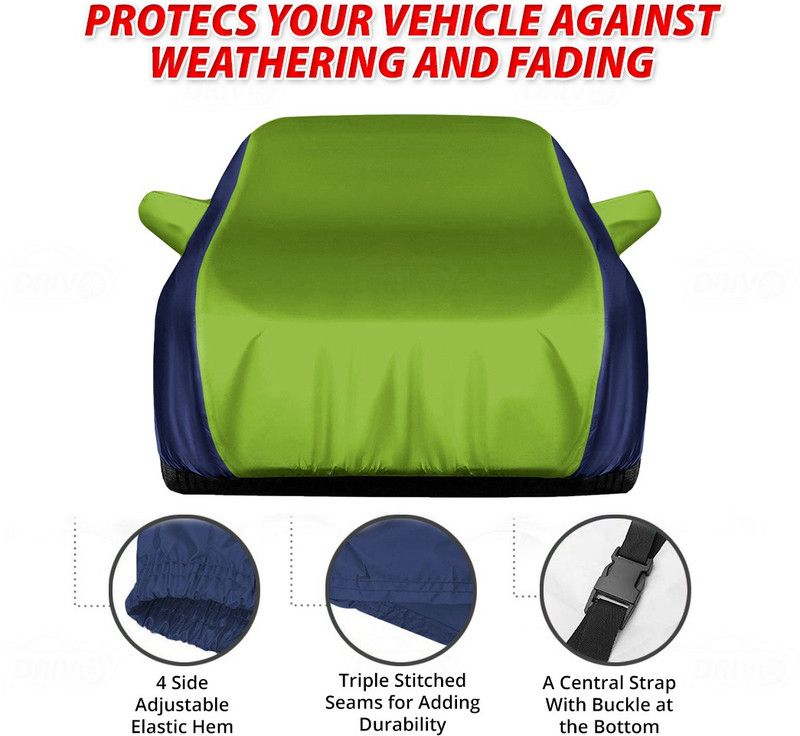 THE REAL ARV Car Cover For Honda Brio (With Mirror Pockets)  (Blue, Green)