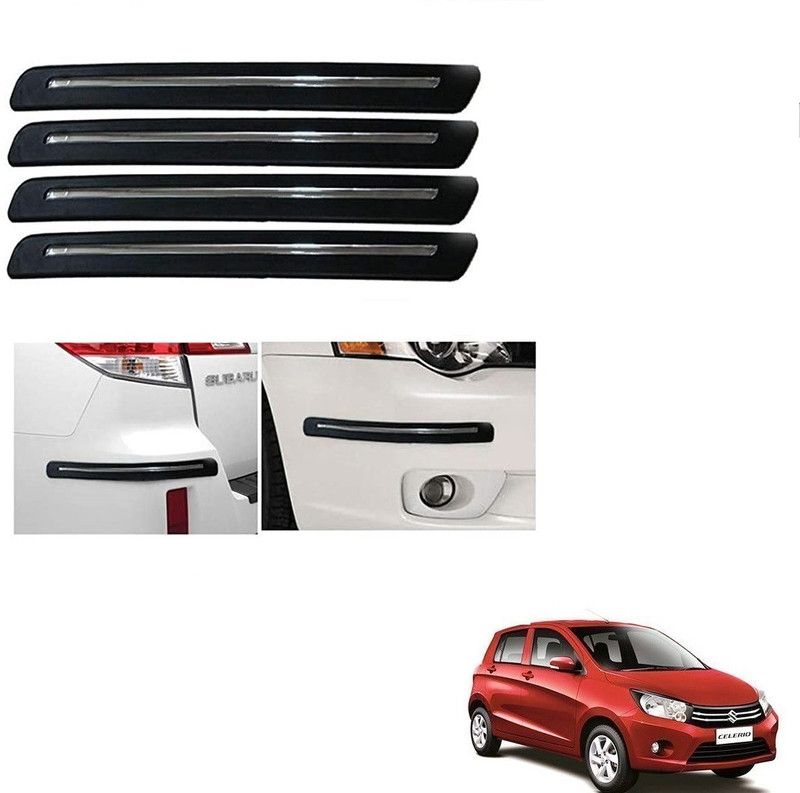 KOZDIKO Plastic Car Bumper Guard  (Black, Pack of 4, Maruti, Celerio)