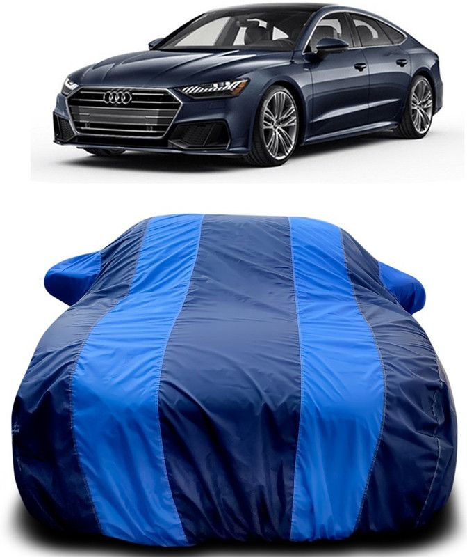 Genipap Car Cover For Audi A7 Facelift (With Mirror Pockets)  (Blue)