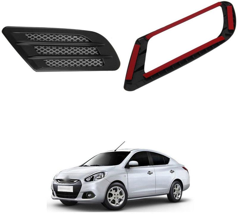 PECUNIA Car Hood Vent Exterior Side Scoop Hood Cover,Exterior Hood Air Vent Trim 456 Matte, Glossy Renault Scala Side Garnish