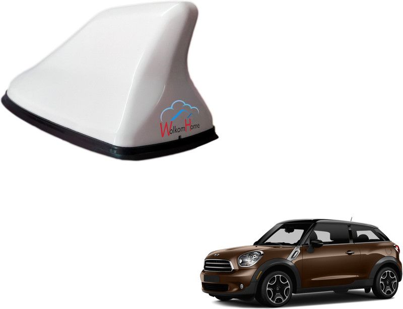 WolkomHome High performance Shark Fin Antenna White color Car FM Radio Signal Aerials for mini Paceman Shark_Fin_White_mini_Paceman Satellite Vehicle Antenna