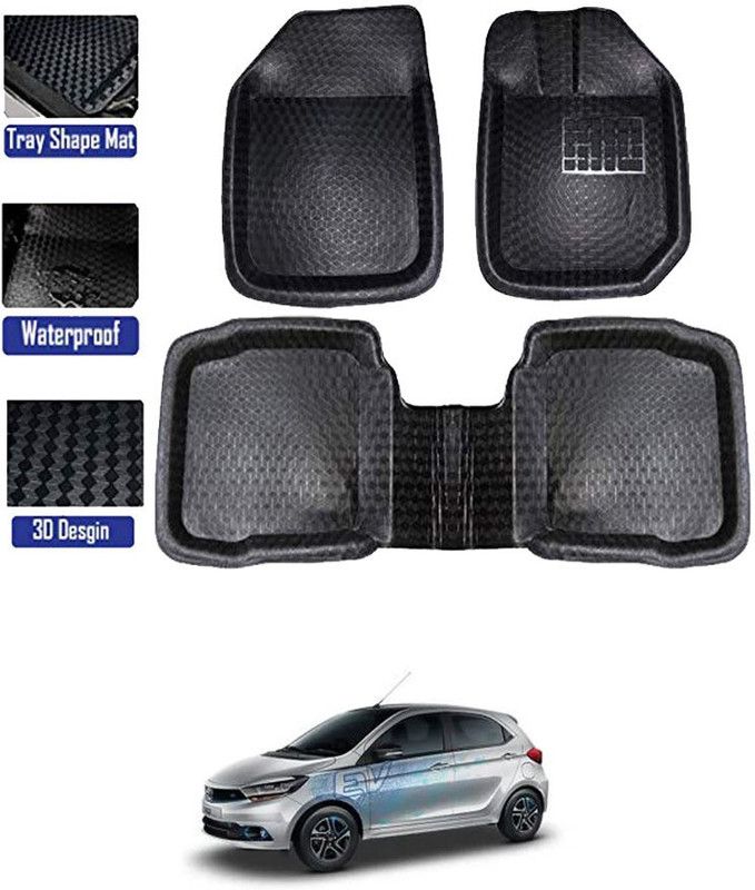 RKPSP PVC Tray Mat For Tata Tiago  (Black)