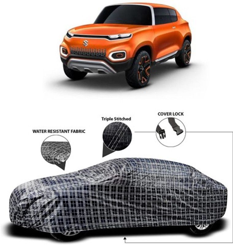 ENTIRELY ELITE Car Cover For Maruti Suzuki Future-S  (Black, Grey)