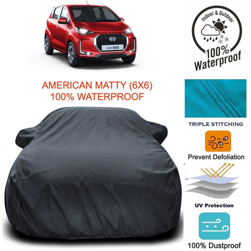Dvis Car Cover For Datsun redi-GO (With Mirror Pockets)  (Grey)