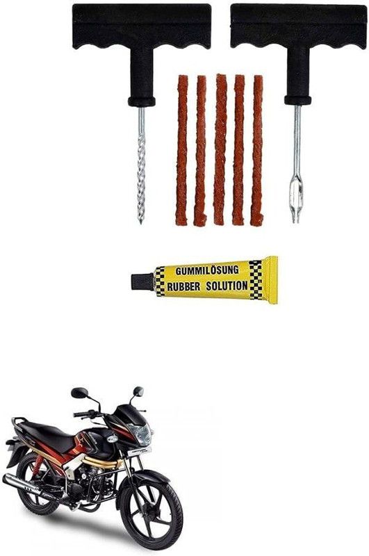 AS TRADERS Tubeless Tyre Puncture Repair Kit for Mahindra Centuro XT Tubeless Tyre Puncture Repair Kit