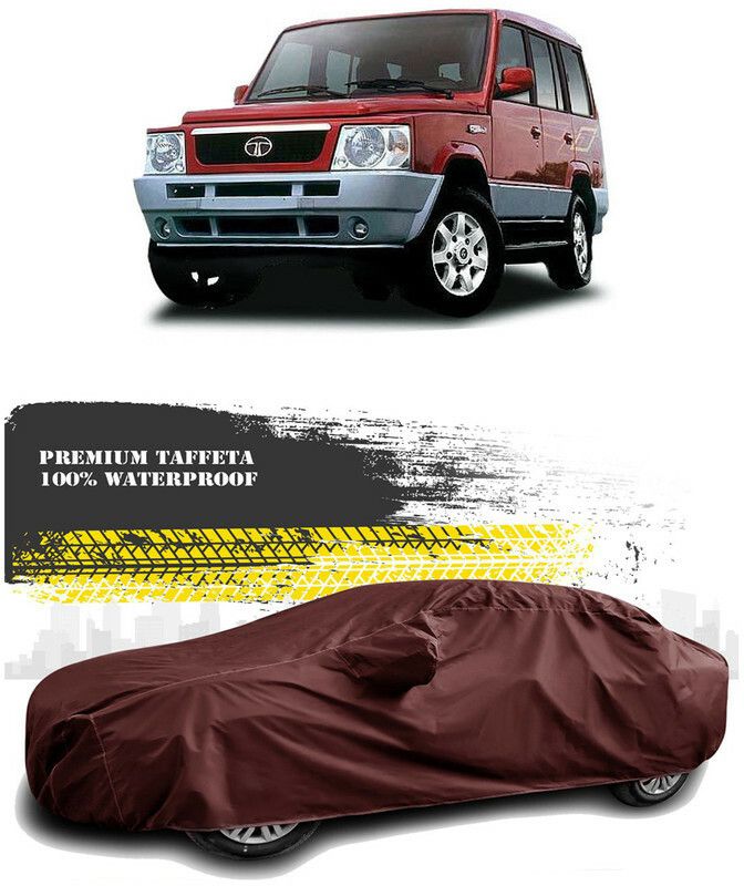 AutoTiger Car Cover For Tata Spacio (With Mirror Pockets)  (Maroon)