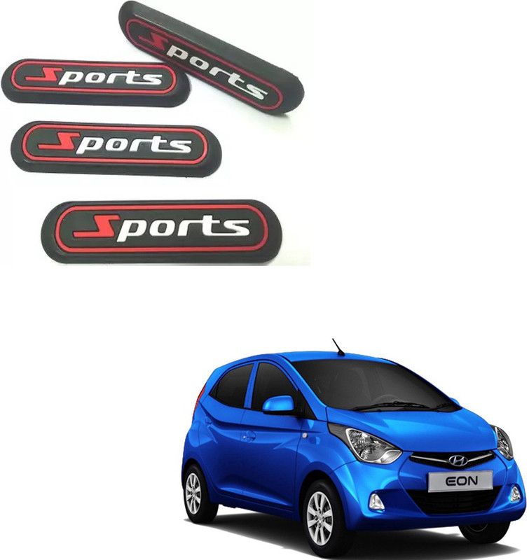 Etradezone Rubber Car Door Guard  (Red, Black, Pack of 4, Hyundai, Eon)