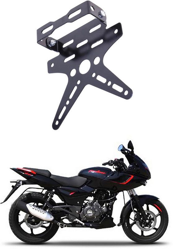 EverLand Bike License Number Plate Frame Holder Tail Tidy (Black) Bike Number Plate E-47 Bike Number Plate  (Aluminium 7 cm x 15 cm)