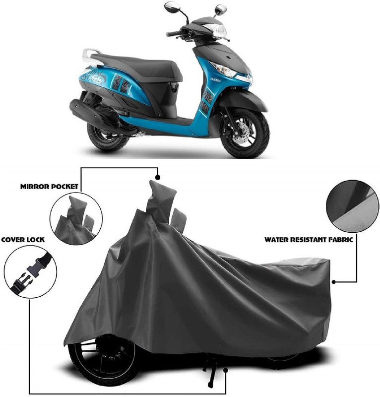 Autoprime Two Wheeler Cover for Yamaha  (Alpha, Grey)