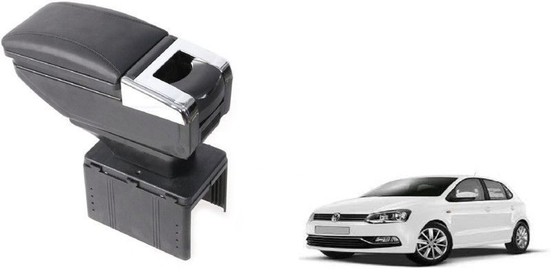Auto Oprema Centre Car Armrest Black Color Aar-214 Car Armrest  (Volkswagen, Polo Exquisite)