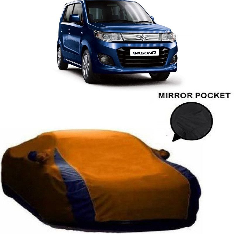 Ascension Car Cover For Maruti Suzuki Wagon R MPV (With Mirror Pockets)  (Orange)