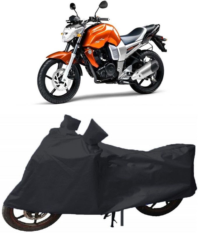 ABORDABLE Waterproof Two Wheeler Cover for Yamaha  (FZ16, Black)