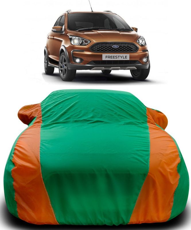 APNEK Car Cover For Ford Freestyle (With Mirror Pockets)  (Green, Orange)