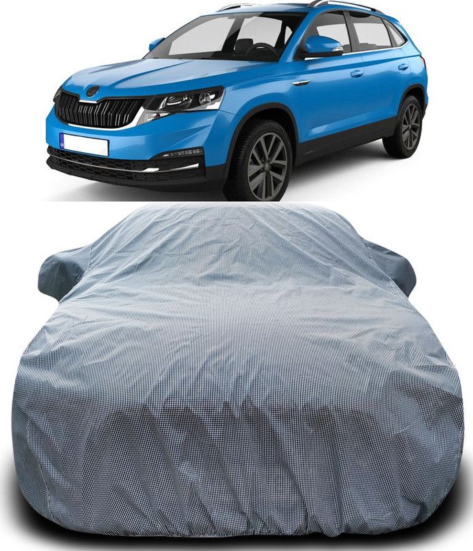 ARN Car Cover For Skoda Kamiq (With Mirror Pockets)  (Black, White)