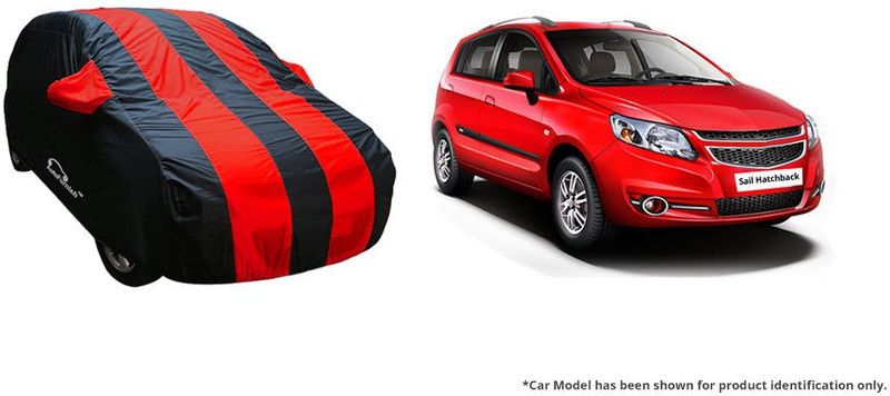 AutoFurnish Car Cover For Chevrolet Sail (With Mirror Pockets)  (Blue)