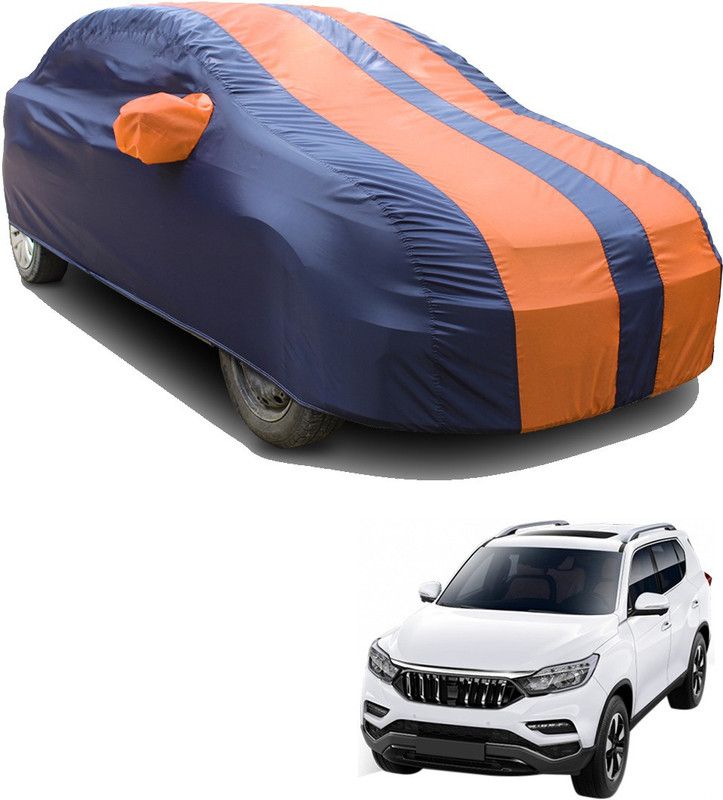 SS FOR YOUR SMART NEEDS Car Cover For Mahindra Alturas G4 (With Mirror Pockets)  (Orange, Blue, For 2019 Models)