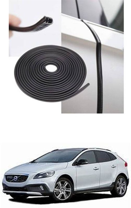 FKOK Rubber Car Door Guard  (Black, Pack of 1, Volvo, V40)