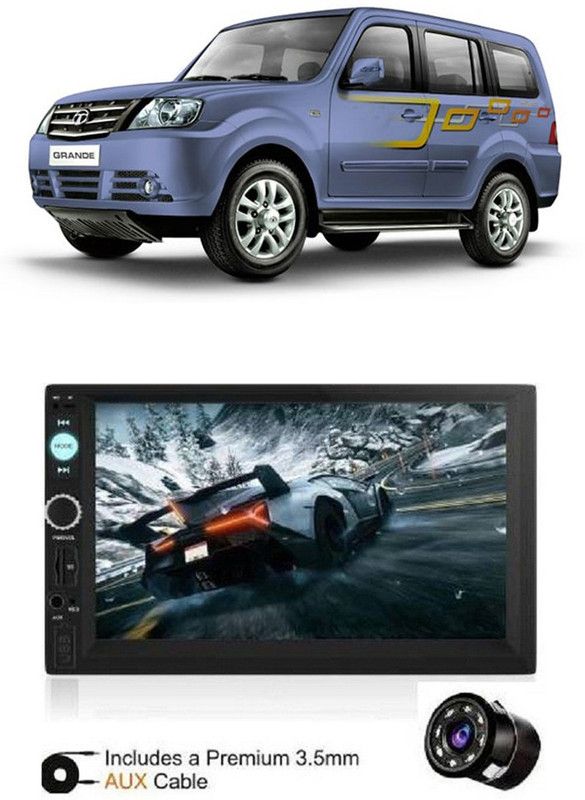 Dvis 7Inch HD DoubleDin TouchScreen with Rear View Camera Support With Camera D-730 Car Stereo  (Double Din)
