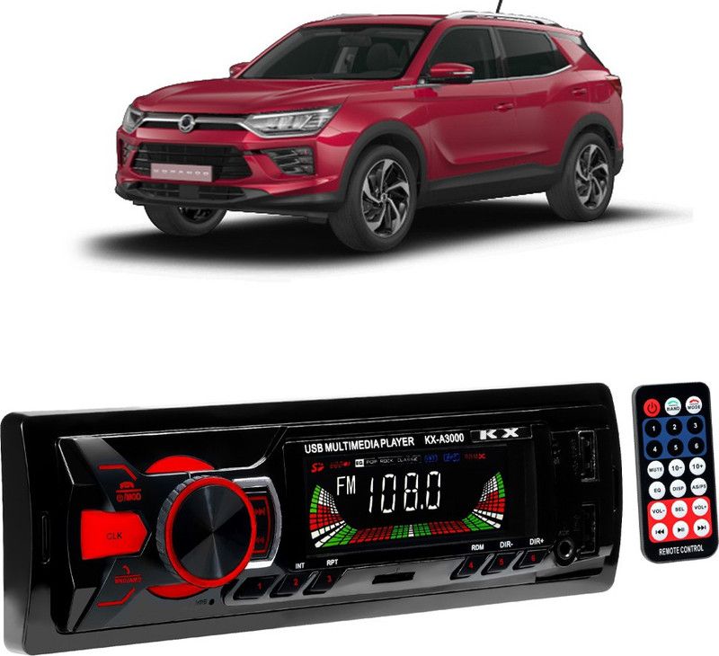 JBRIDERZ Boom Master A3000 with AUX/Bluetooth/USB/ MP3 B499 Car Stereo  (Single Din)