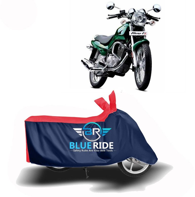 BLUERIDE Two Wheeler Cover for TVS  (Fiero FX, Red, Blue)