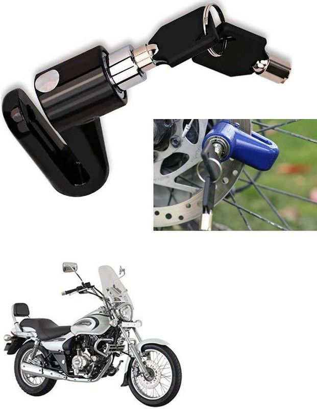 AS TRADERS Motorcycle Disc Brake Lock/Disk Lock Security for Bajaj Avenger 220 Cruise Motorcycle Disc Brake Lock/Disk Lock Security for Bajaj Avenger 220 Cruise Disc Lock  (Blue, Black, Red)