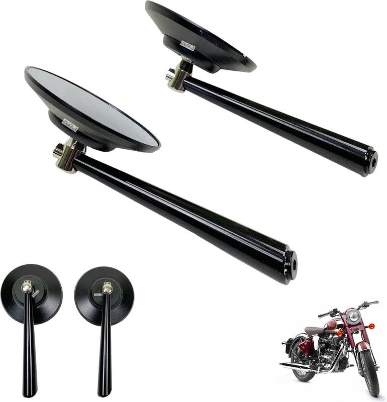 Dhe Best Manual Rear View Mirror For Royal Enfield Classic Chrome  (Right)