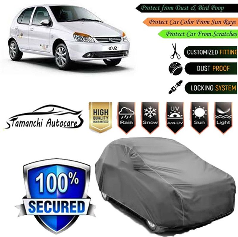 Tamanchi Autocare Car Cover For Tata Indica eV2  (Grey)