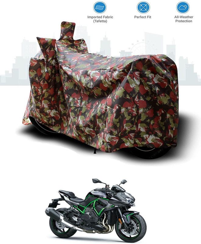 RONISH Two Wheeler Cover for Kawasaki  (Ninja H2 BS6, Multicolor)