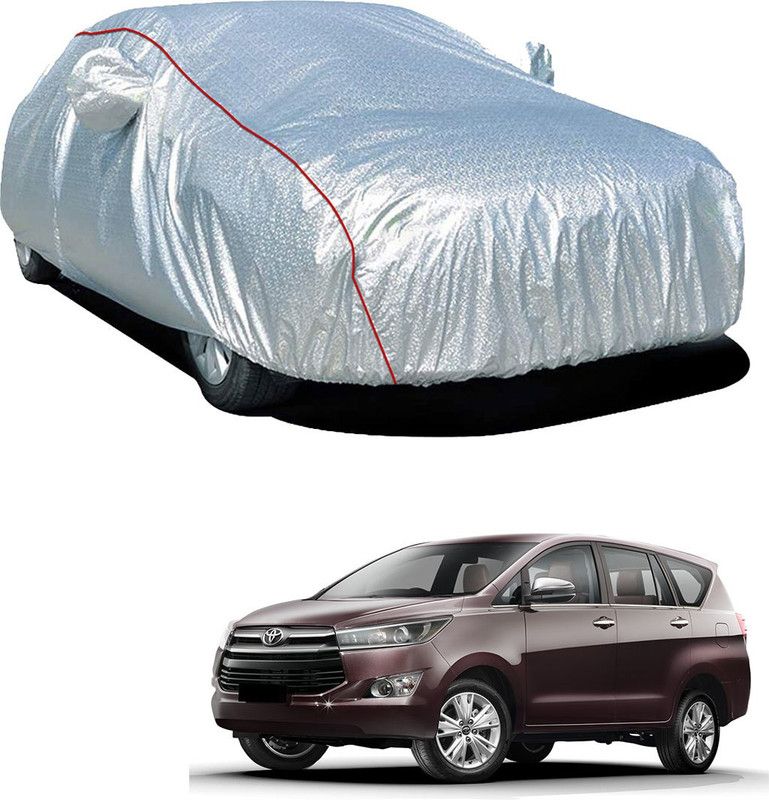 SS Zeeber Car Cover For Toyota Innova 2.5 GX (Diesel) 7 Seater (With Mirror Pockets)  (Silver)