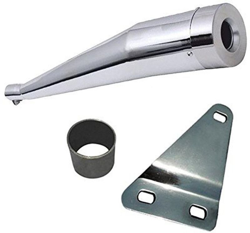 Supremechoice Cobra Glasswool Exhaust silencer Royal Enfield 500 Full Exhaust System  (Mild Steel)
