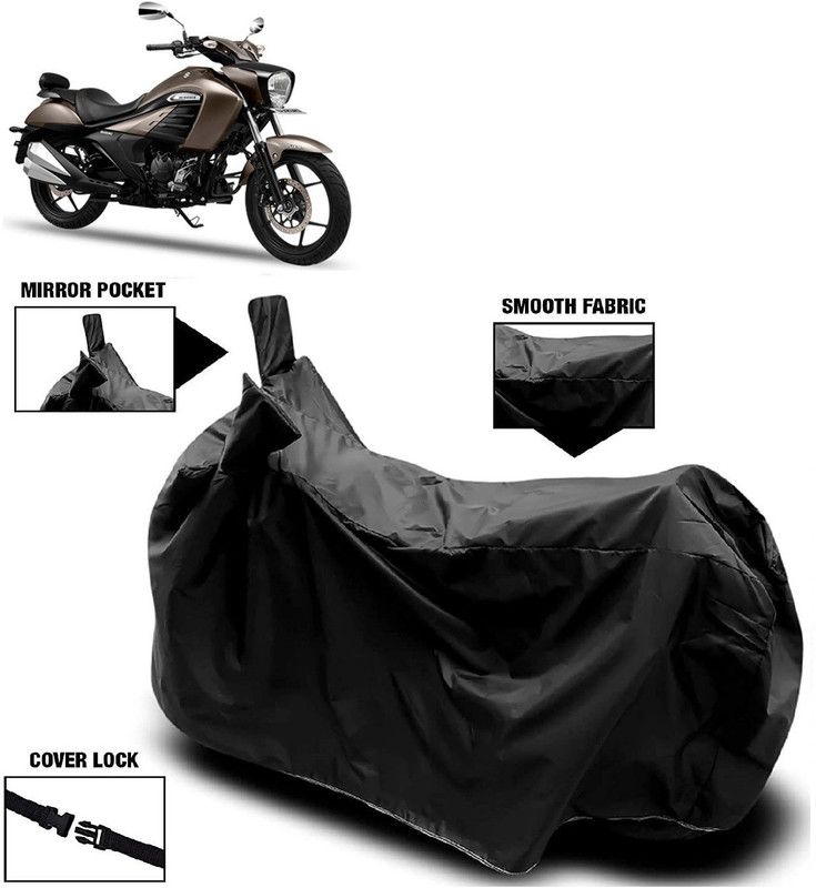 AutoFave Two Wheeler Cover for Suzuki  (Intruder, Black)