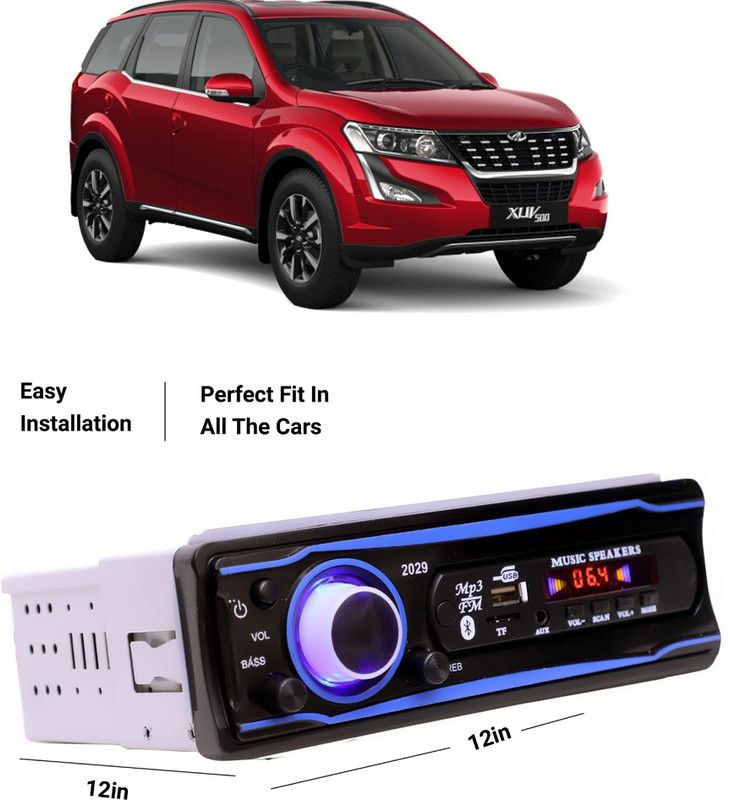 EverLand Blue Stereo-999 BLUETOOTH/USB/SD/AUX/FM/MP3 (BLUE & Black)-0-288 Car Stereo  (Single Din)