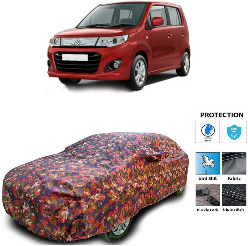 Ascension Car Cover For Maruti Suzuki WagonR Stingray (With Mirror Pockets)  (Multicolor)