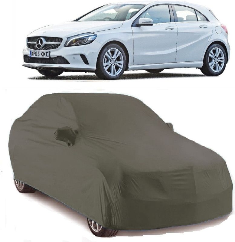 Gargi Traders Car Cover For Mercedes Benz A180 (With Mirror Pockets)  (Grey)