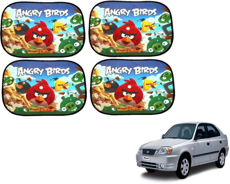 MOCKHE Side Window Sun Shade For Hyundai Accent  (Multicolor)