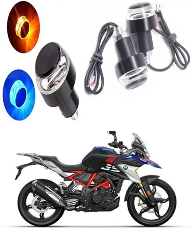 THE ONE CUSTOM HEAVY HANDLE LIGHT BLUE AND ORANGE FOR BIKE AND SCOOTY C-103 Bike Handlebar Weights  (2 BLUE AND ORANGE)