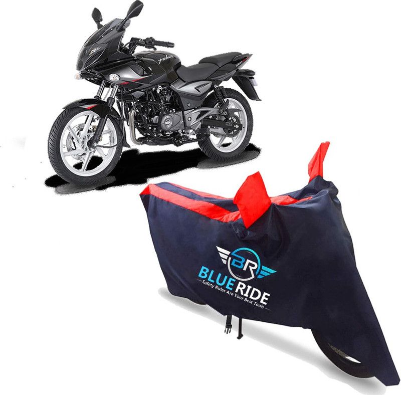 BLUERIDE Two Wheeler Cover for Bajaj  (Pulsar 220F, Red)