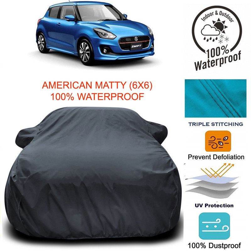Dvis Car Cover For Maruti Suzuki Swift RS (With Mirror Pockets)  (Grey)