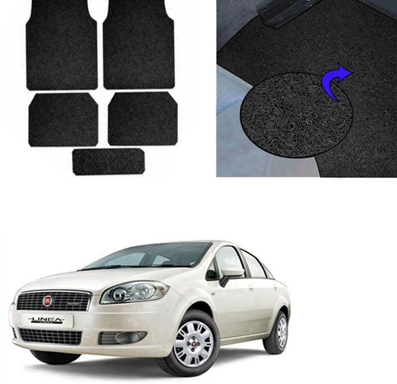 Famista PVC Standard Mat For Fiat Linea Classic  (Black)