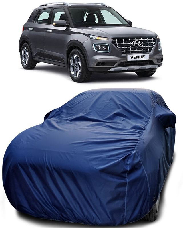 Yuniek Car Cover For Hyundai Venue (With Mirror Pockets)  (Blue)
