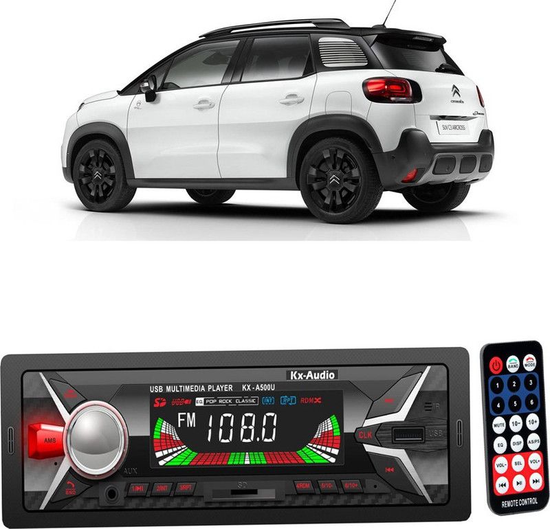 JBRIDERZ KX-A500U BLUETOOTH/USB/SD/AUX/FM/MP3 with Phone Caller Id Receiver JB-518 Car Stereo  (Single Din)
