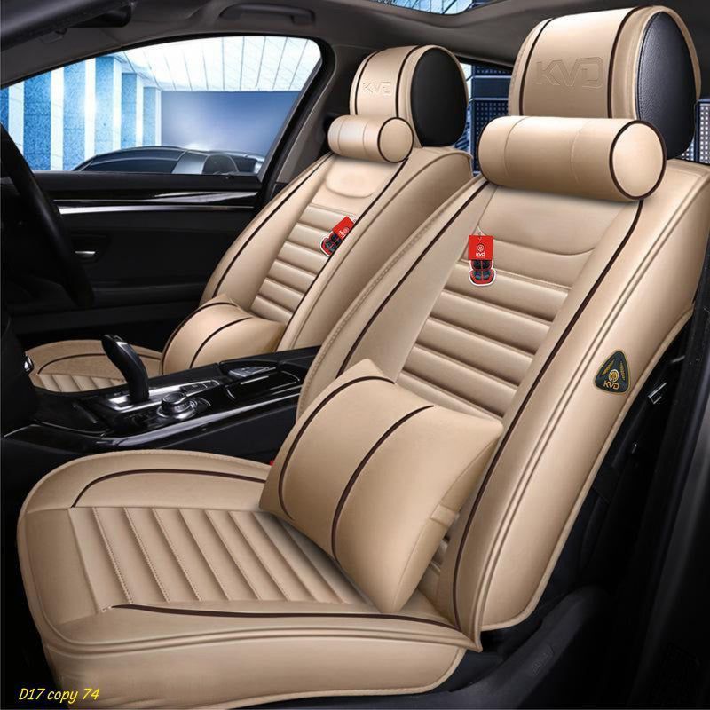 KVD Autozone Leatherette Car Seat Cover For Volkswagen Polo  (All Detachable Headrest, 5 Seater, 2 Back Seat Head Rests)
