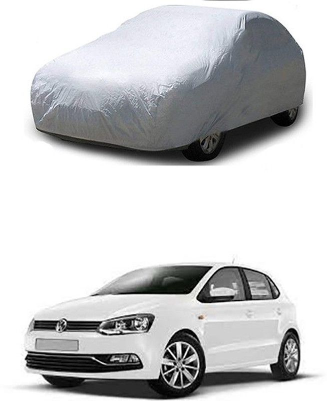 THE REAL ARV Car Cover For Volkswagen Polo Equisite (With Mirror Pockets)  (Silver)