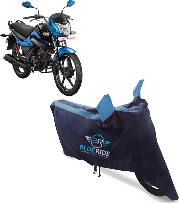 BLUERIDE Two Wheeler Cover for Hero  (Splendor I Smart, Blue)