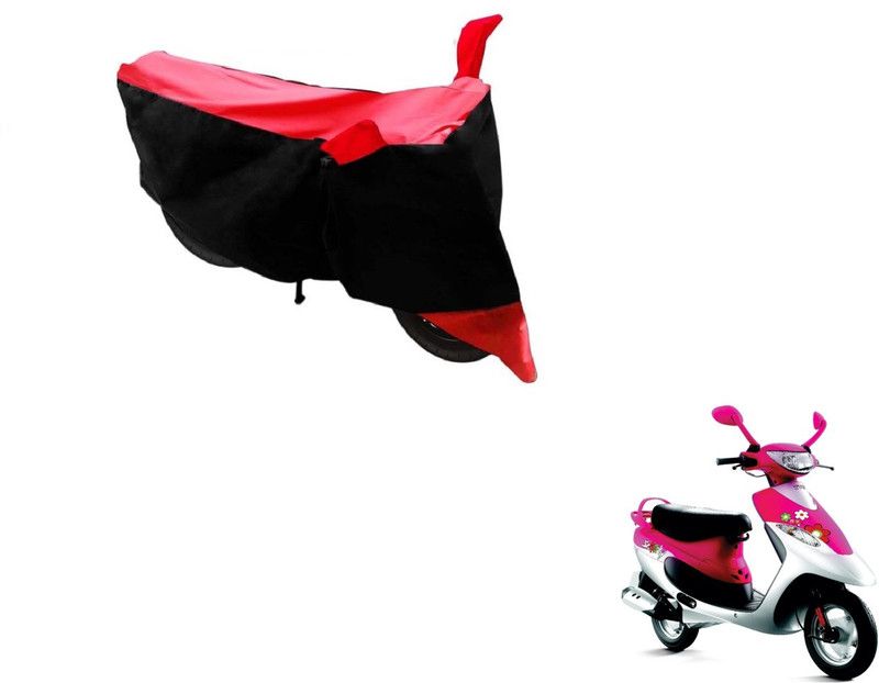 AUTYLE Two Wheeler Cover for TVS  (Scooty Pep+, Black, Red)