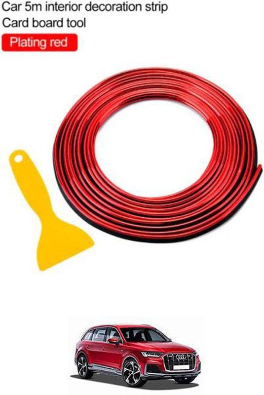 FKOK Car Flexible Interior Decoration Moulding Strips For SQ7 Car Beading Roll For Bonnet, Bumper, Door, Window  (5 m)